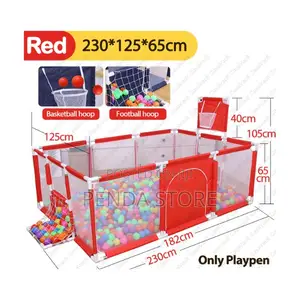 Baby Play Pen With Balls – Spacious Rectangular Baby Play Pen