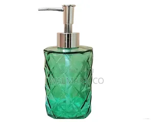 Green Glass Soap Dispenser