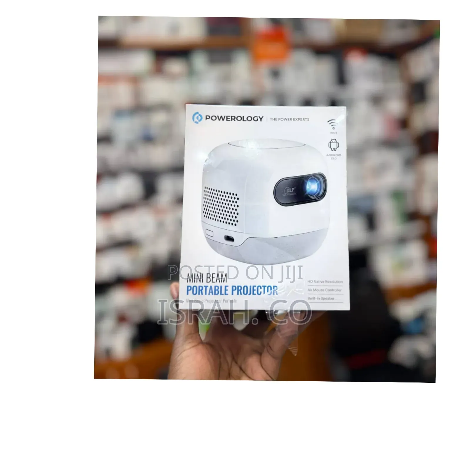 Powerology Mini Beam Portable Projector.