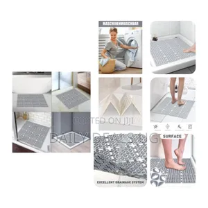24 X 24 Inches Non Slip Square Shower Floor Mat for Inside Shower