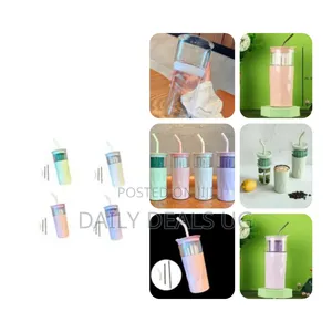 Multi-Purpose Cup With Glass Liner, Stainless Steel