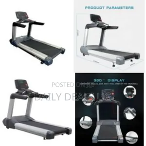 Commercial Treadmill 5 Hp Ac Continuous 6 Led+Dot Matrix Display