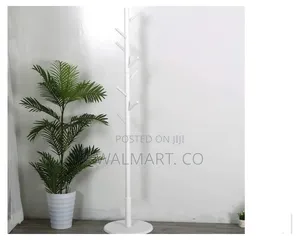 Free Standing White Bamboo Rack