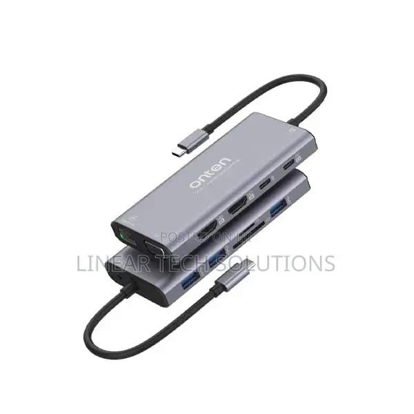 Type-C Multi-Function (Onten Otn-Uc601) Dock Station 12in1 to Usb 3.0