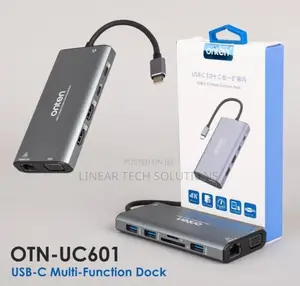 Type-C Multi-Function (Onten Otn-Uc601) Dock Station 12in1 to Usb 3.0