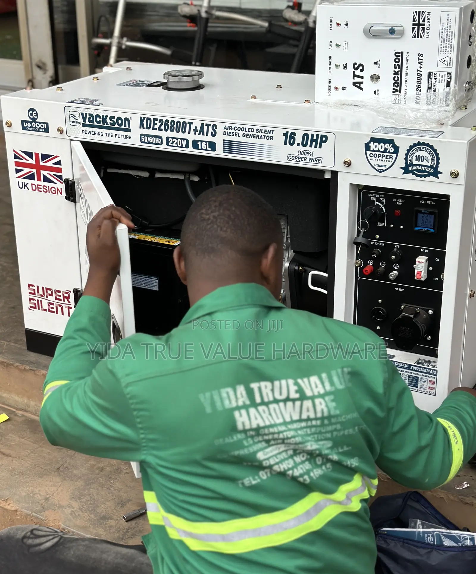 10 Kva Generator Silent Vackson With Ats