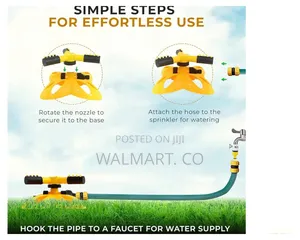 Garden Water Pressure Sprinkler-Yellow