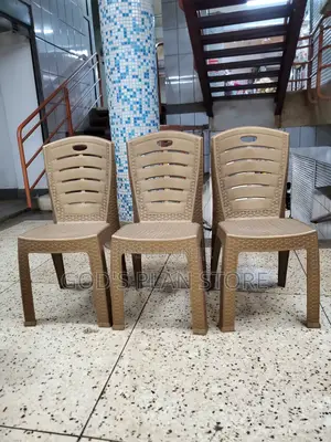 Stackable Plastic Chairs Brown