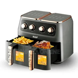 8 Liter(4l+4l) Raf Air Fryer, 2800w, Hot Oven Cooker,R-5236