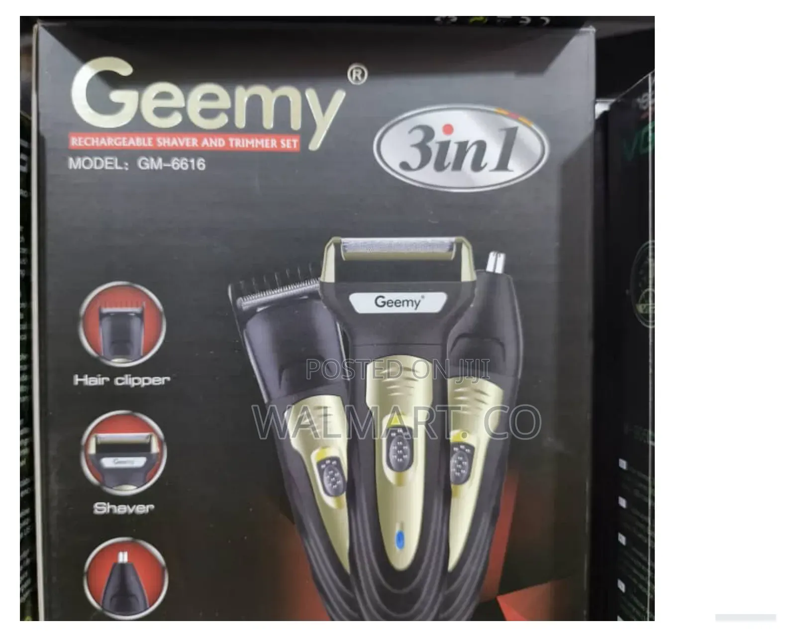 Geemy 3 in 1 Rechargeable Shaver and Trimmer Set