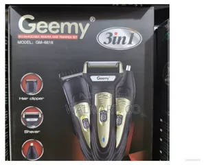 Geemy 3 in 1 Rechargeable Shaver and Trimmer Set