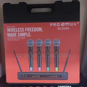 Pro Max BLX 290 Wireless Microphone, Pro Max Wireless 4pcs Microphone