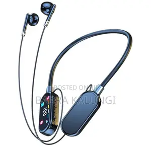  Color Screen Headset Led Battery Hanging Neck Design for Sports