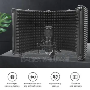 Foldable Adjustable Sound Absorbing Vocal Recording Panel