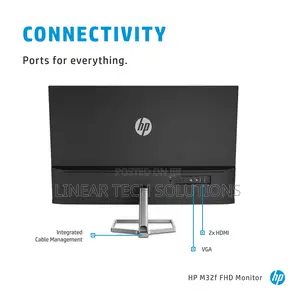 Hp M32f Ultraslim Monitor 31.5 Inch, Full Hd 1080p, 7ms Response Time
