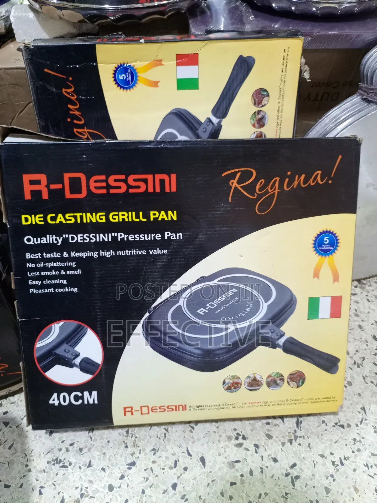 40cm R-Dessini Die Casting Grill Pan