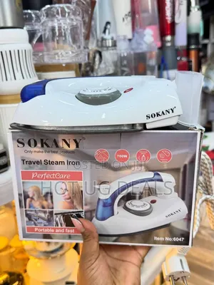 Sokany Electric Travel Mini Steam Flat Iron - White