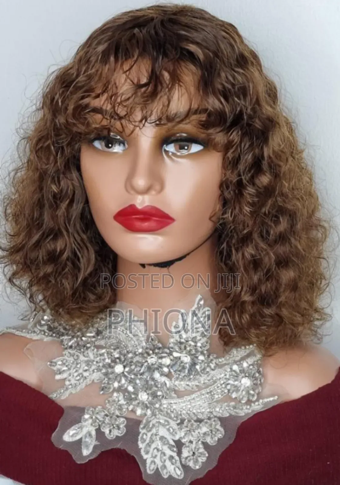 Machine Made Curly Wig