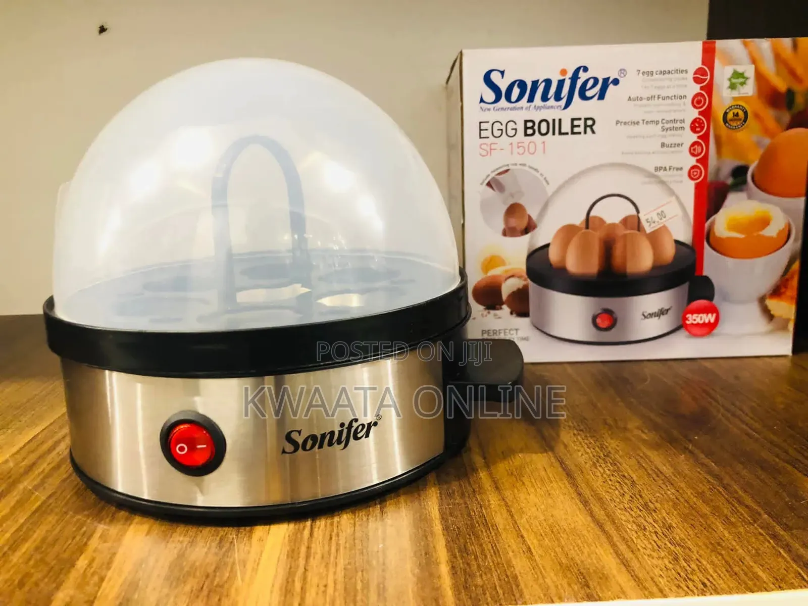 Sonifer Sf-1501, 350 Watt, 7 Egg Cooker, Electric Egg Boiler