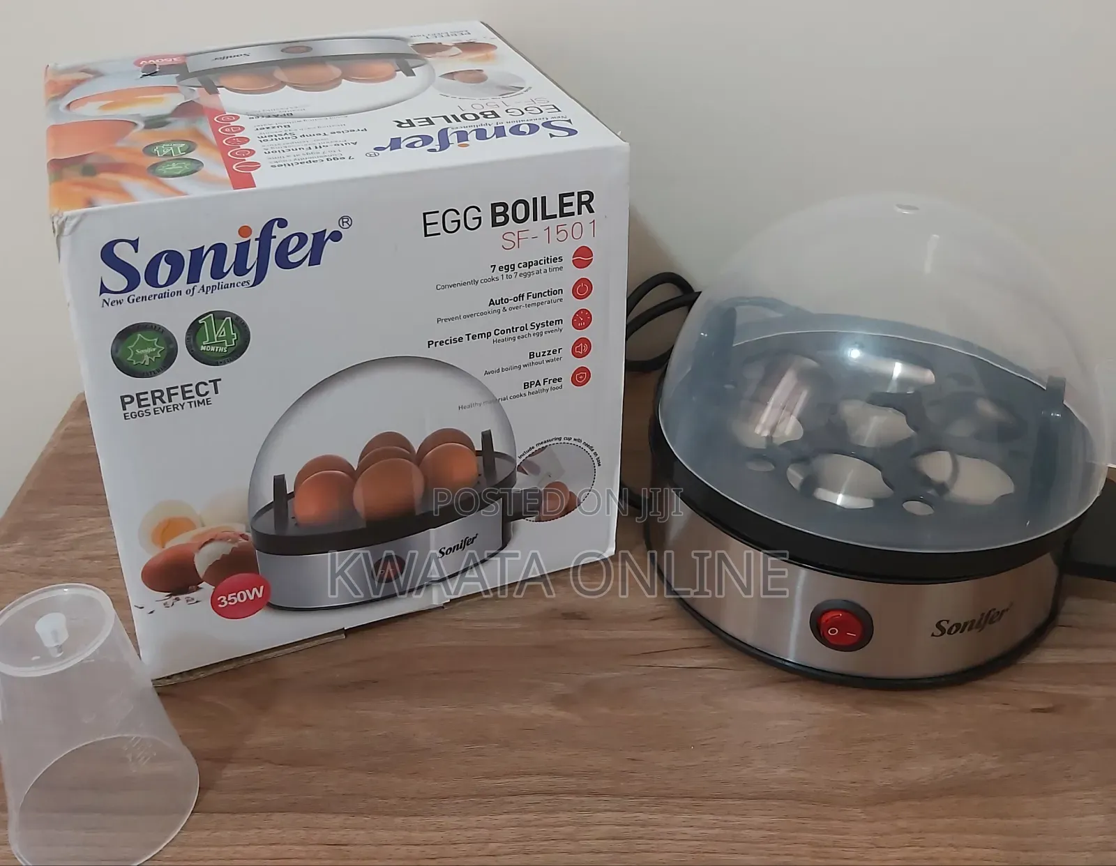 Sonifer Sf-1501, 350 Watt, 7 Egg Cooker, Electric Egg Boiler