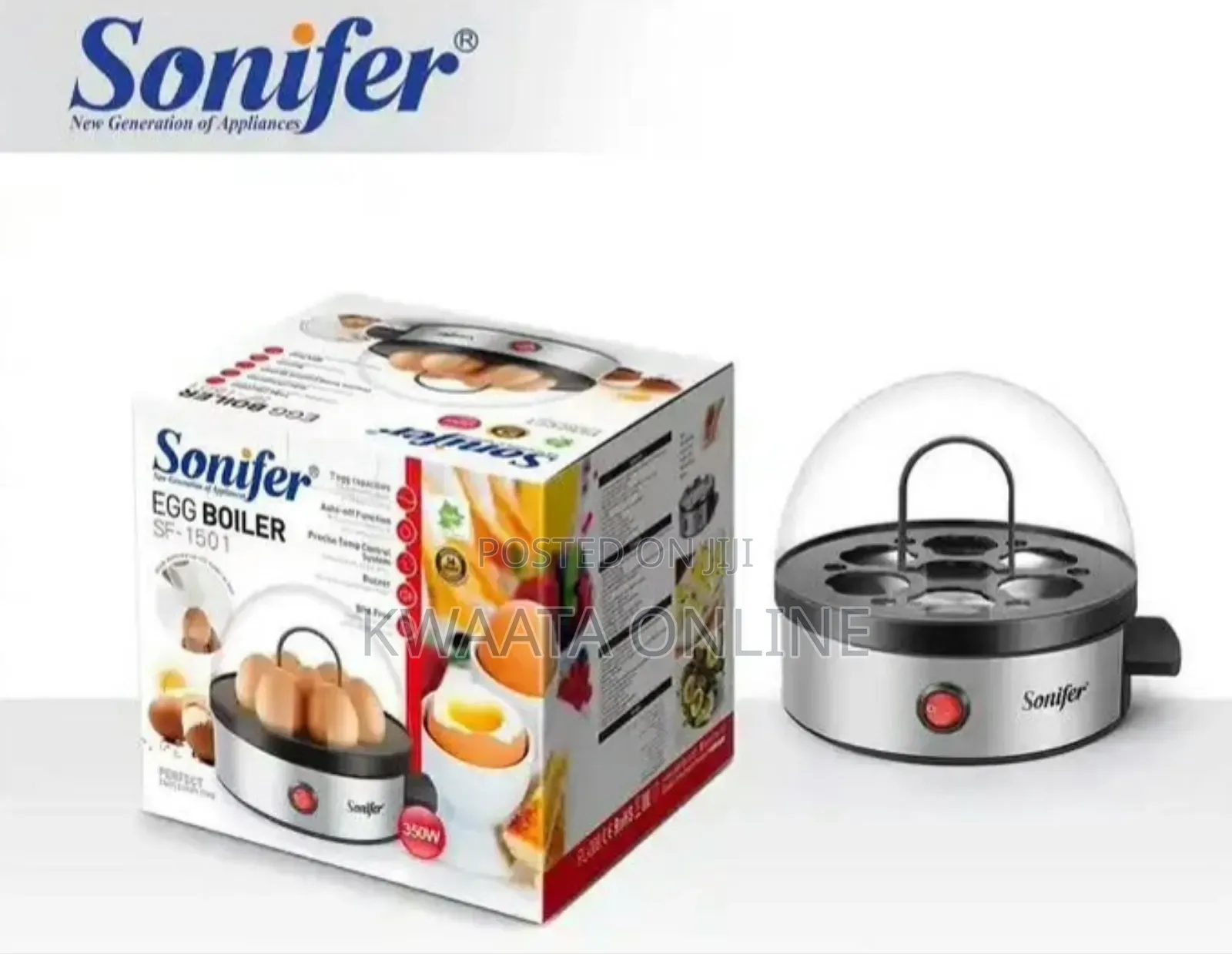Sonifer Sf-1501, 350 Watt, 7 Egg Cooker, Electric Egg Boiler