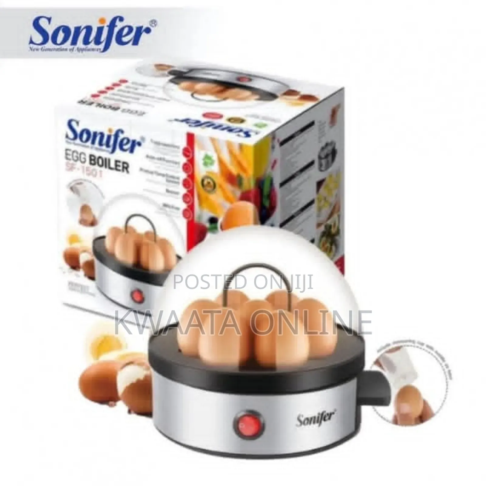 Sonifer Sf-1501, 350 Watt, 7 Egg Cooker, Electric Egg Boiler