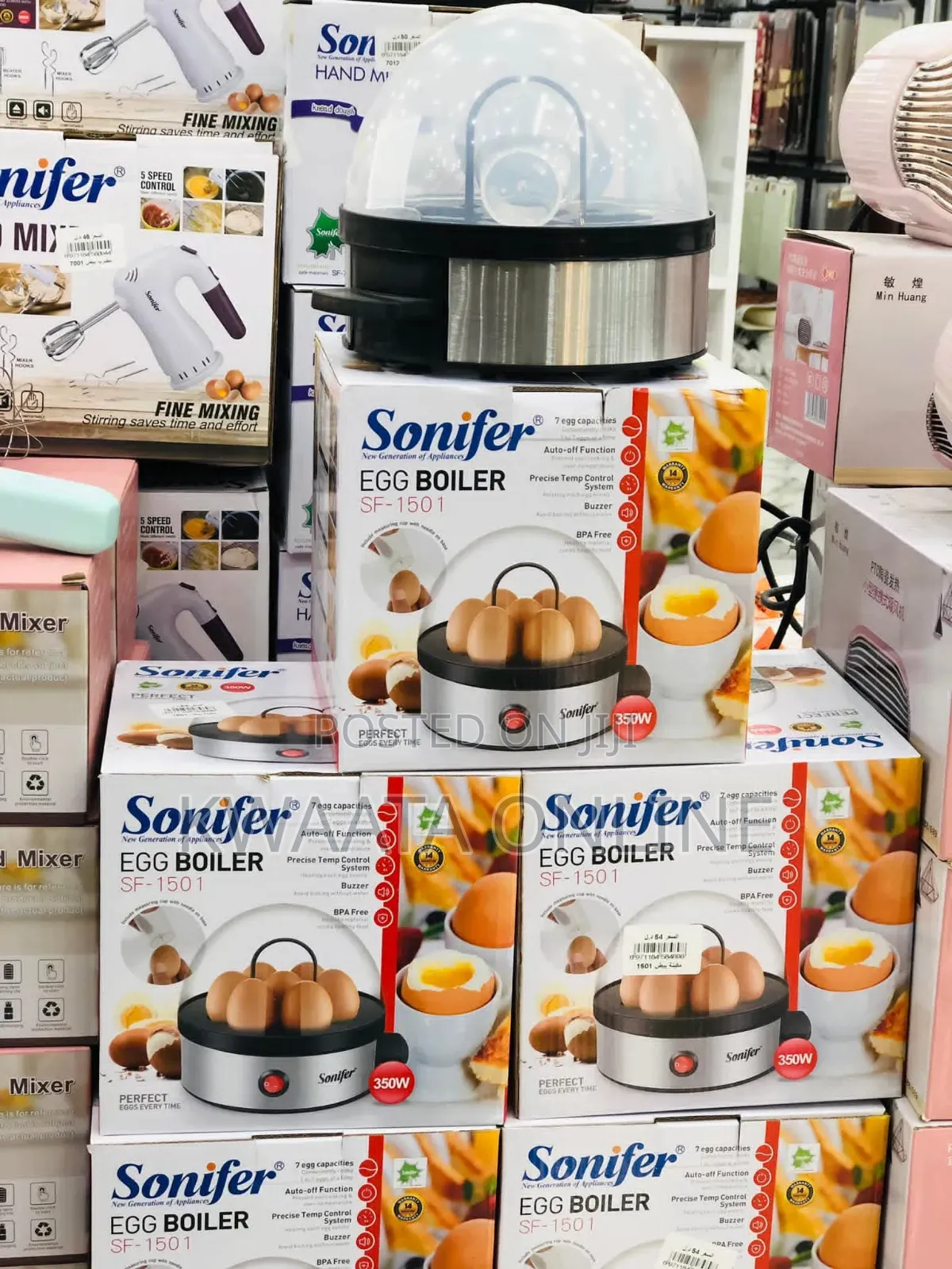 Sonifer Sf-1501, 350 Watt, 7 Egg Cooker, Electric Egg Boiler