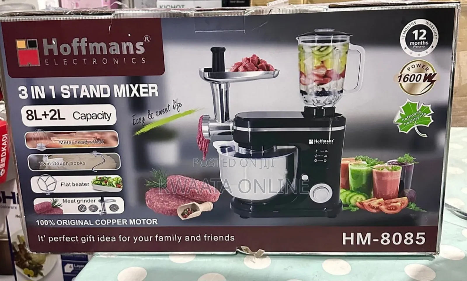 Hoffmans 3 in 1 Multi-Function Mixer, Meat Grinder, Juicer, Hm-8085