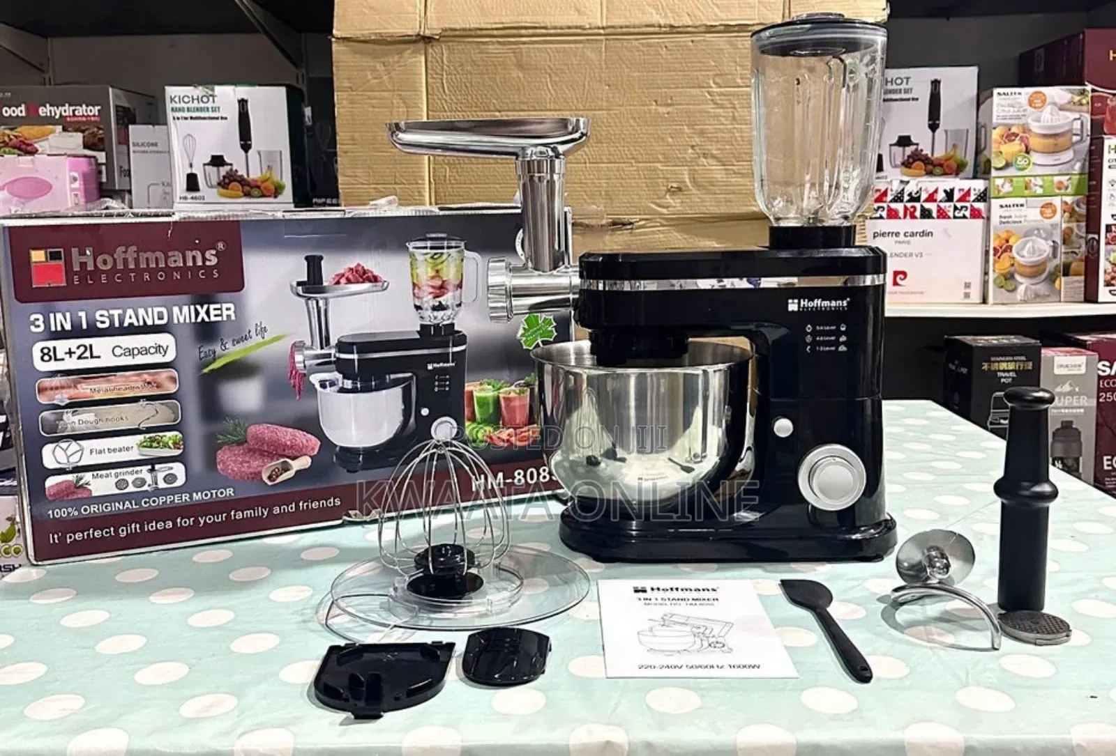 Hoffmans 3 in 1 Multi-Function Mixer, Meat Grinder, Juicer, Hm-8085