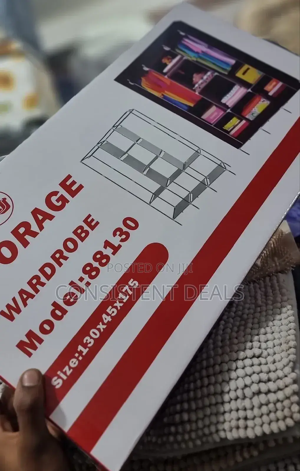 Portable 3 Colour Wardrobe