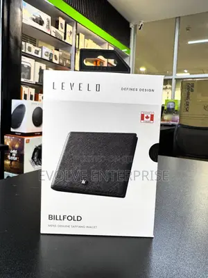 Levelo Billfold Genuine Saffiano Leather Wallet