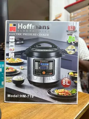 8 Litres Hoffmans Pressure Cooker With Steamer