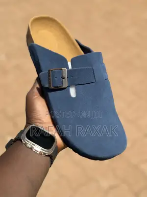 Original Blue Suede Clog Birkenstock Boston Sandals