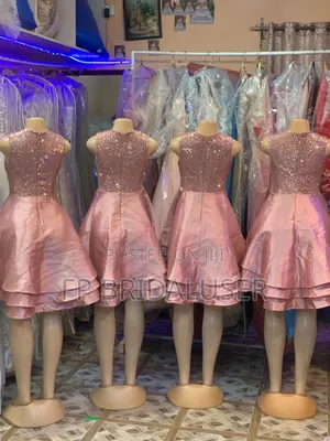 Bridesmaids Changing Short Pink Dress 4pcs