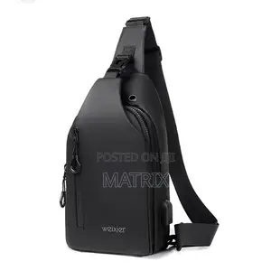 Casual Shoulder Chest Crossbody Bag - Black