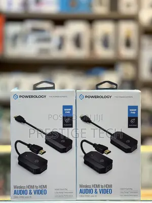 Powerology Wireless Hdmi To Hdmi Transmitter Pair Plug & Play
