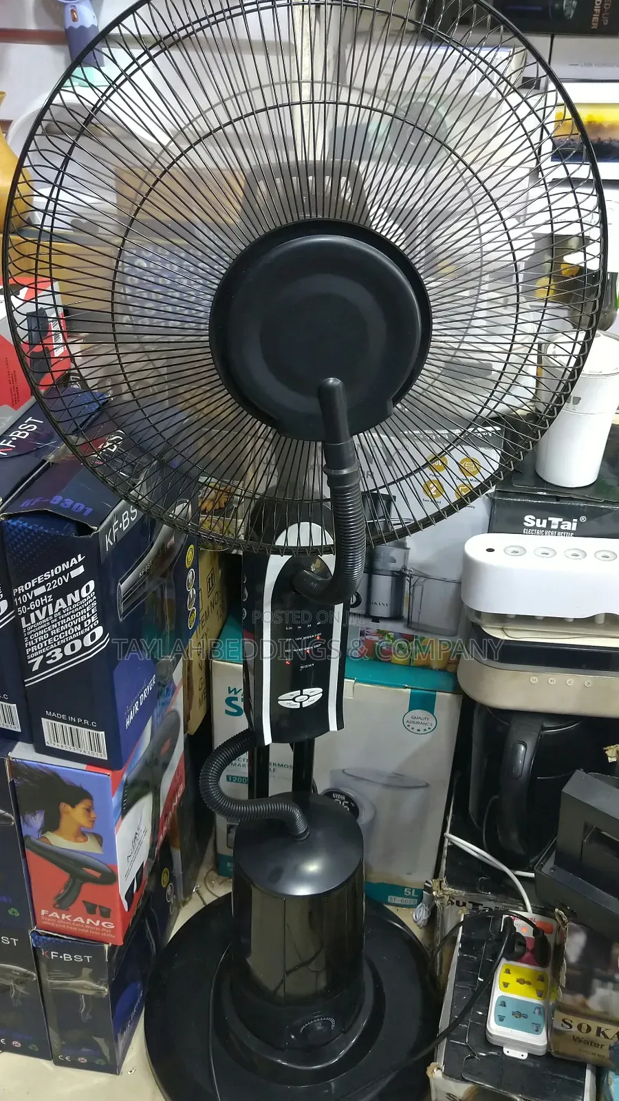 Mist Pedestal Fan | High-Speed,