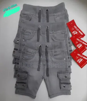 6 to 3 Years Kids Shorts Grey