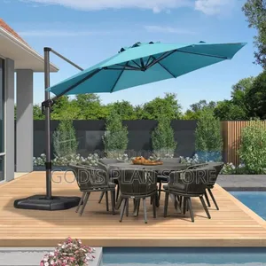 Purple Leaf Aluminum Stand Cantilever Patio Umbrella for Beach