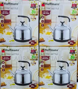 Hoffmans Hm-2549 Electric Kettle, an 8-Liter Capacity