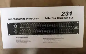 DBX 231s Dual 31-Band Graphic Equalizer.