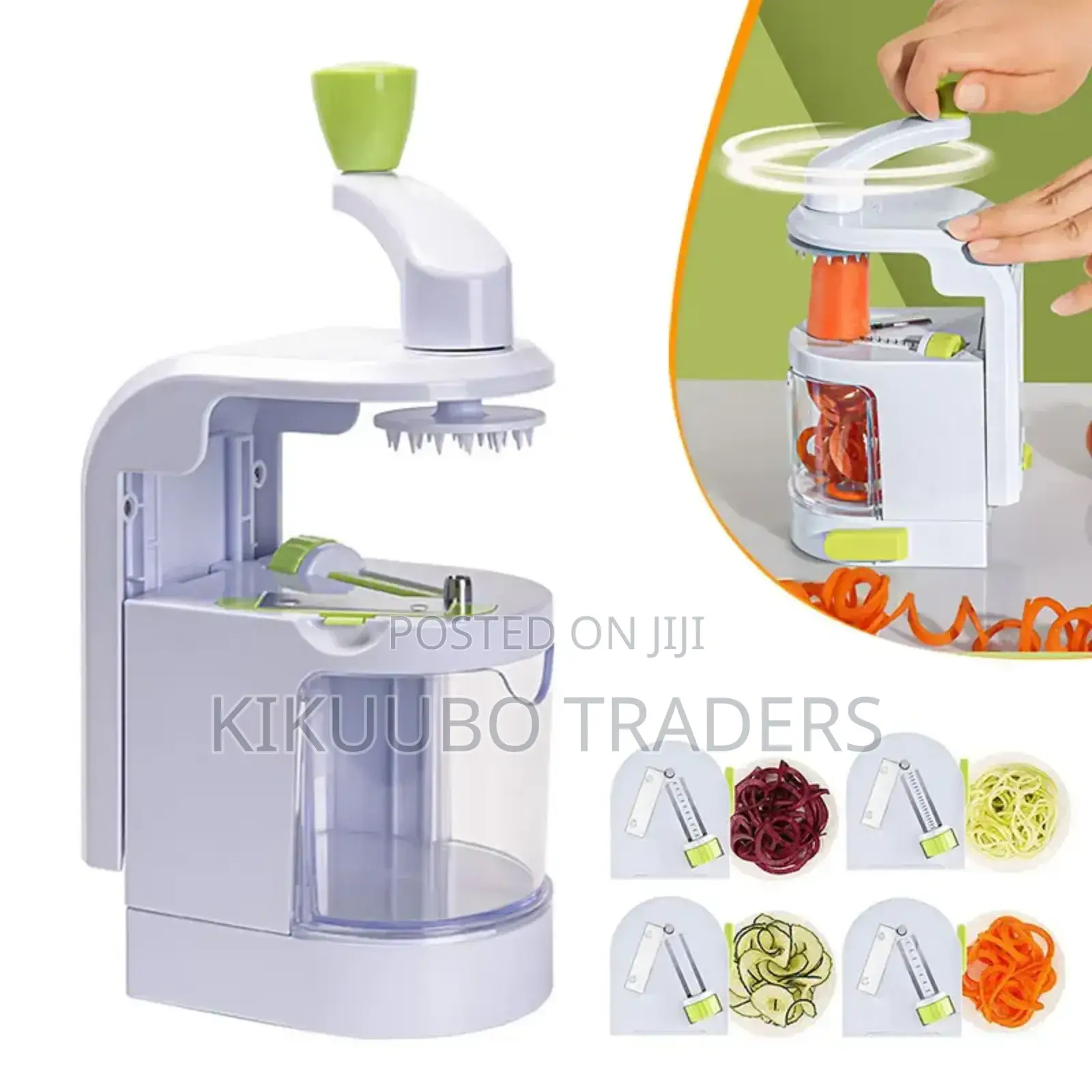 Vegetable Spiralizer 4in1 Rotating Blade Veggie Spiralizer