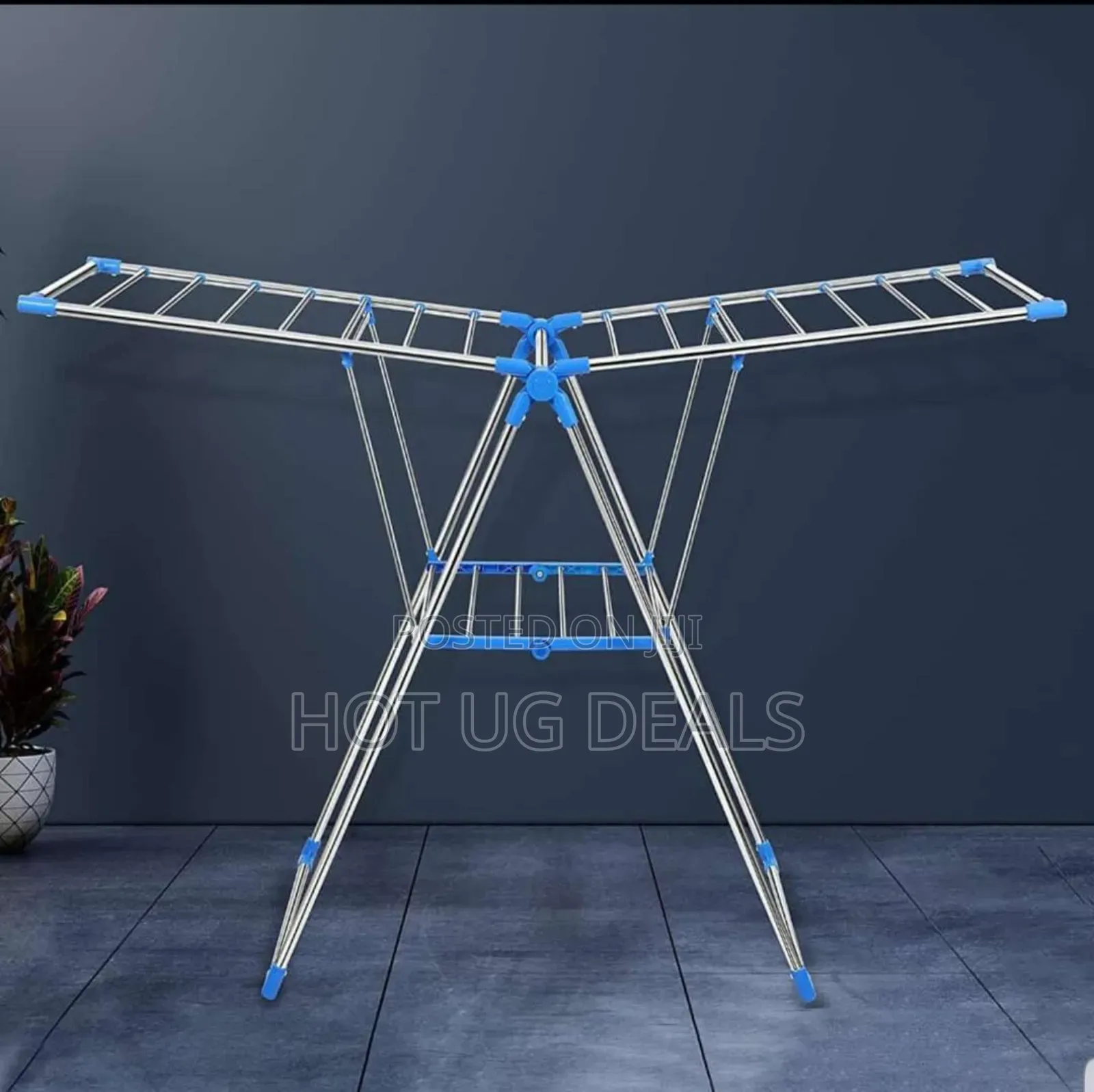 Metallic Portable Steel Clothes Hanger Clothes Drying Rack