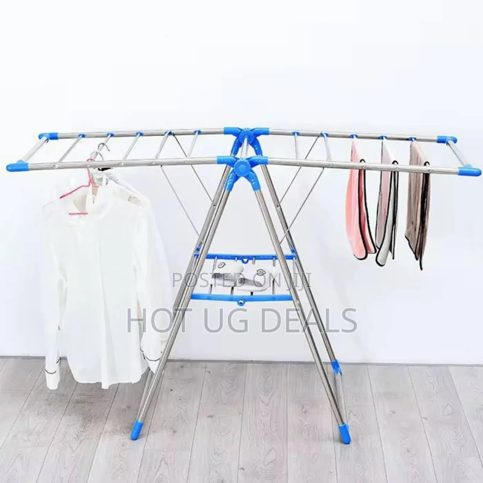 Metallic Portable Steel Clothes Hanger Clothes Drying Rack