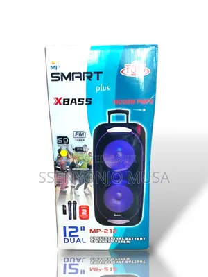 Smartplus Bt Speaker Mp-212 – Dual 12" Woofer Battery Speaker - Mic