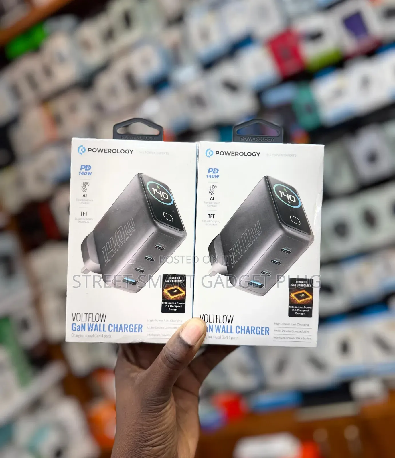 Powerology Volt Flow Gan Charger 140watts
