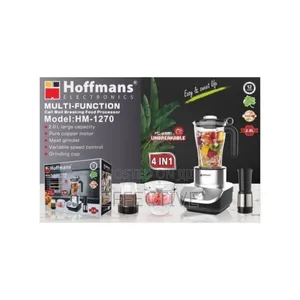 Hoffmans Hm-1270 Multi-Function 4-in-1 Food Processor