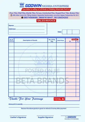 Receipt Books