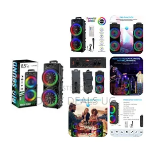 Subwoofer Dual for 8.5inches and 20w Outdoor RGB Lights Tf Card