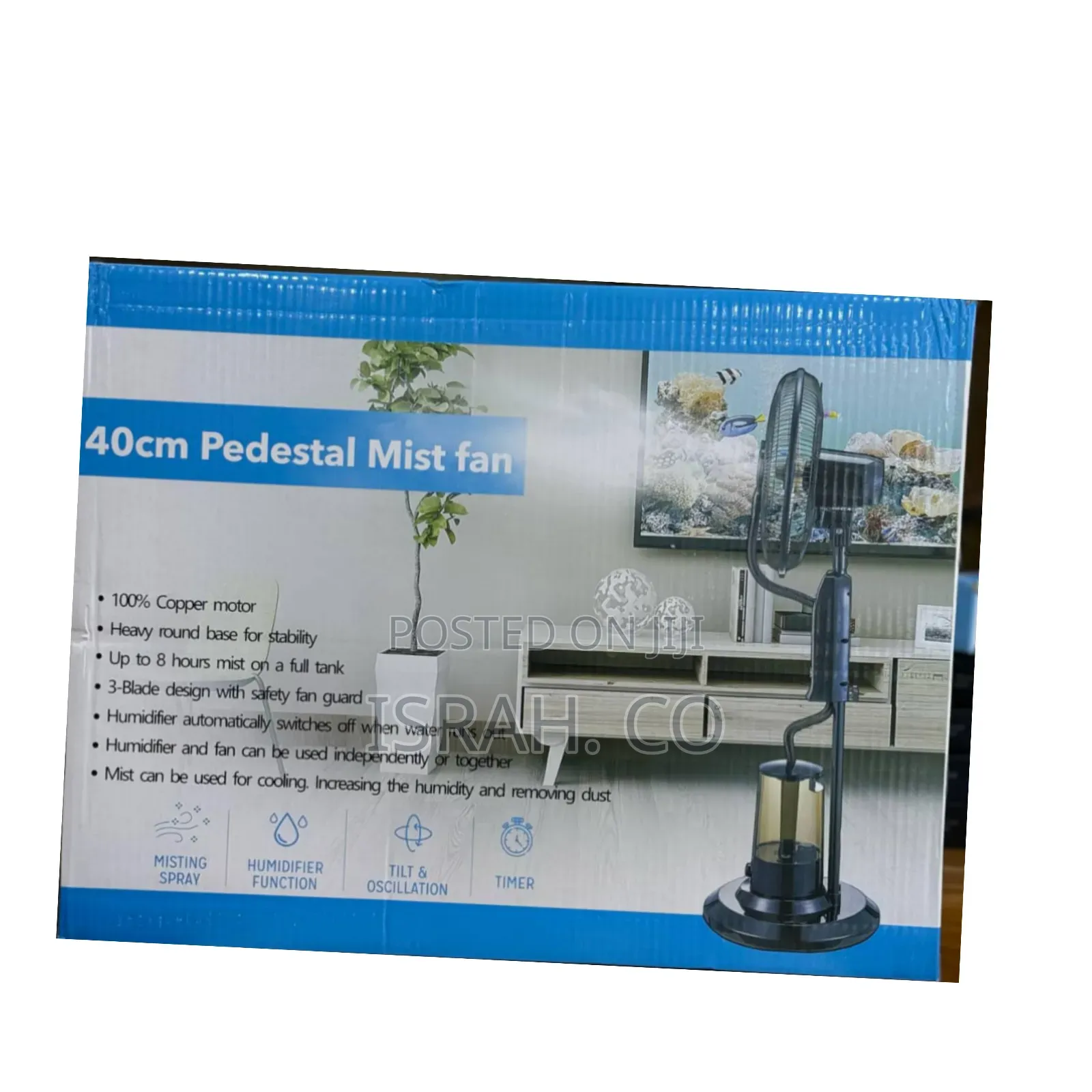 40cm Pedestal Mist Fan.
